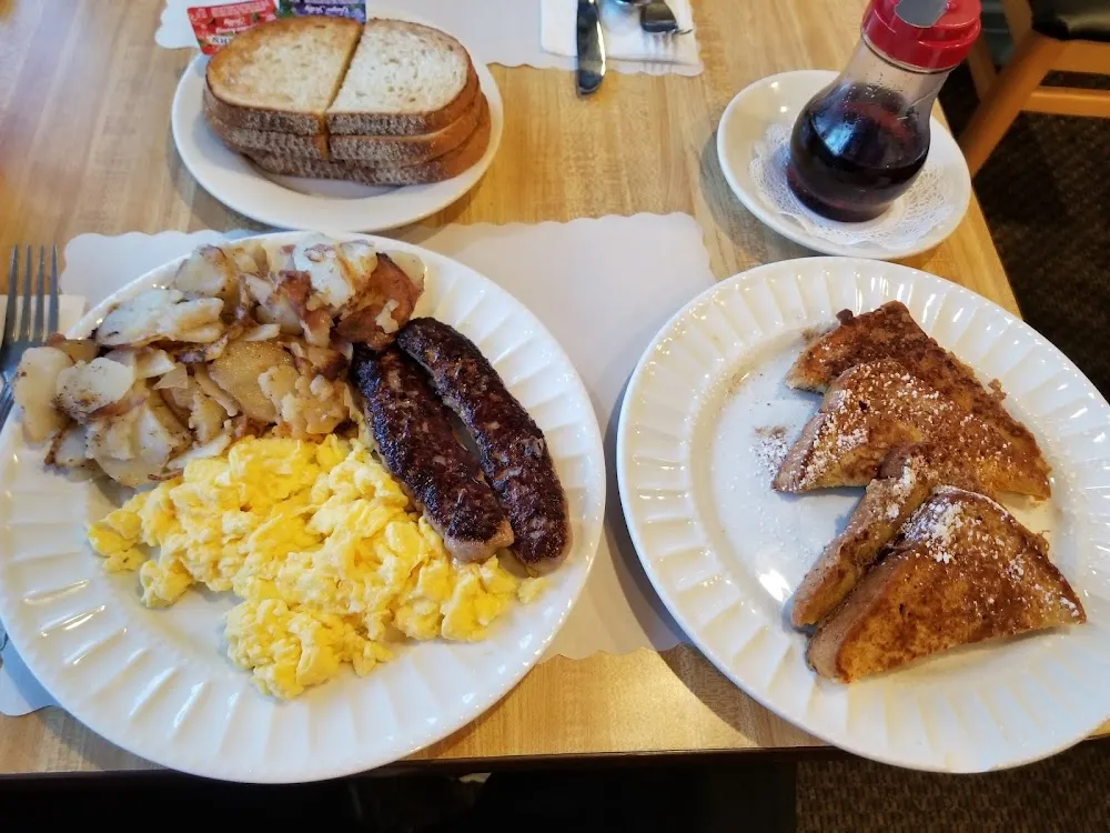 Two Eggs with Sausage and French Toast